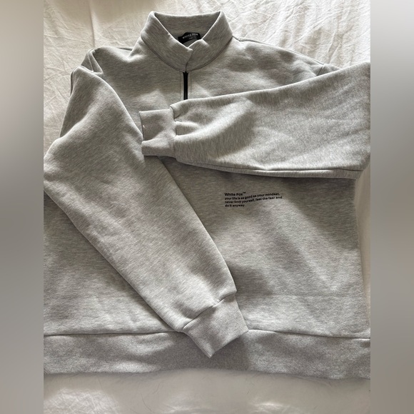 White Fox Caught Up With You Zip Front Sweater - Picture 6 of 11